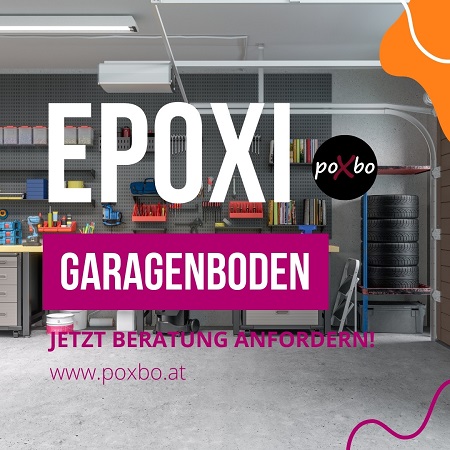 Garagenbodenbeschichtung mit Kunstharz oder Epoxidharz