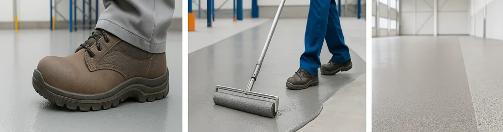 Bodenbeschichtung für Lagerhallen Methoden