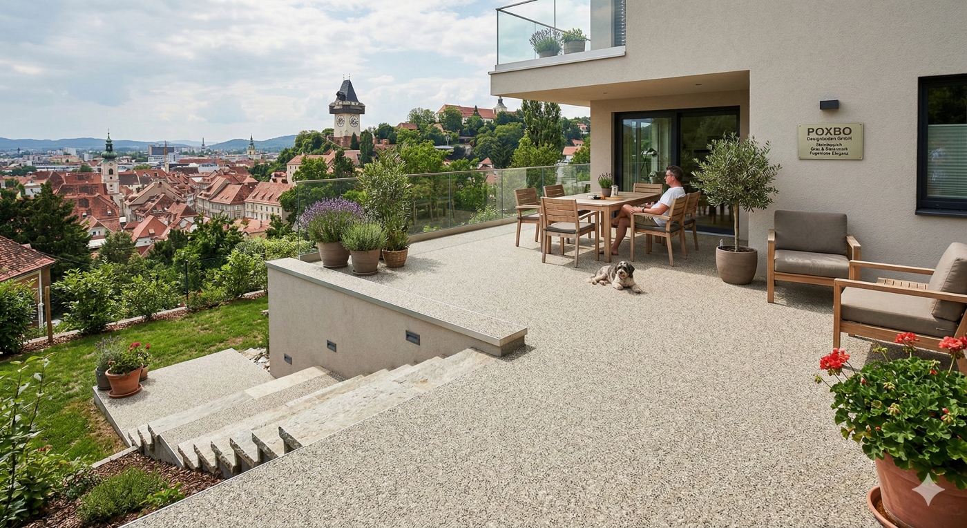 Steinteppich Graz Firma Bodenbeschichter